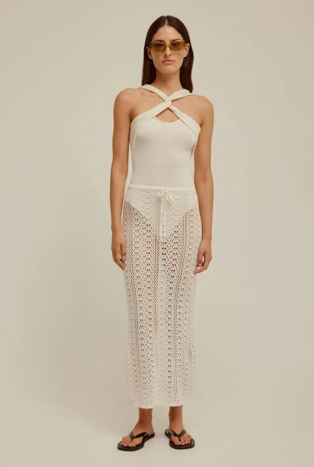 Woman Venroy Knitwear Twist Front Knitted Bodysuit