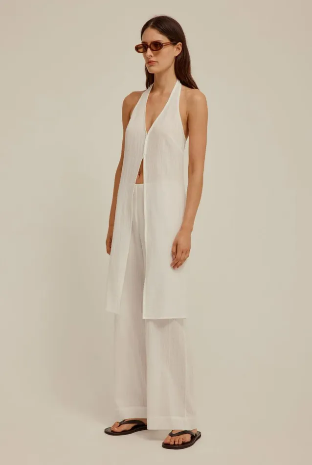 Woman Venroy Pants Crinkle Cotton Relaxed Trouser