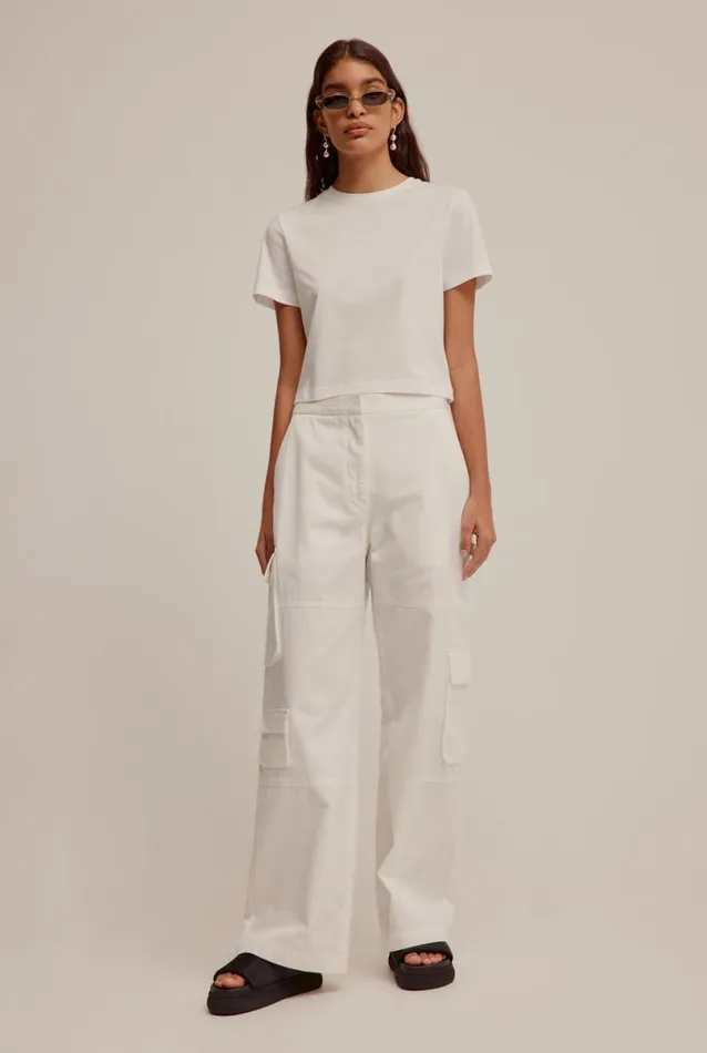Woman Venroy Pants Lightweight Utility Cotton Cargo Pant
