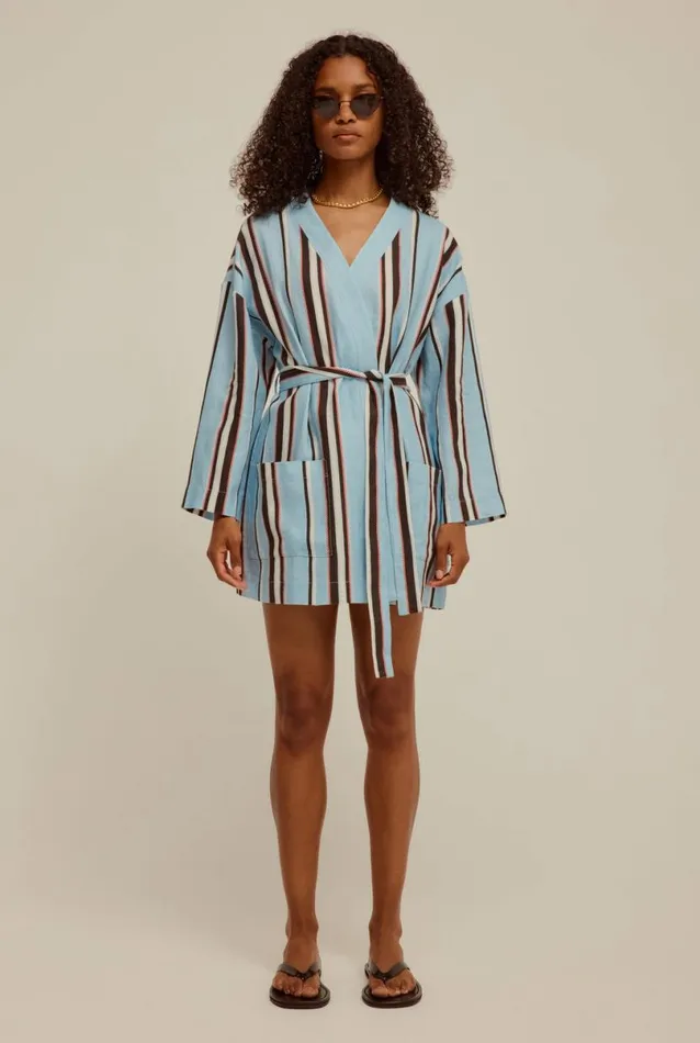 Woman Venroy Shorts Stripe Linen Short
