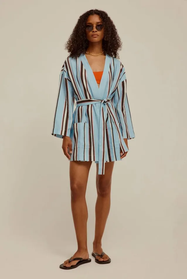 Woman Venroy Shorts Stripe Linen Short