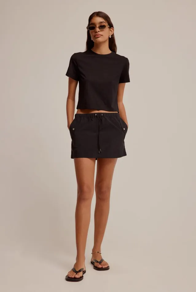 Woman Venroy Skirts Nylon Utility Mini Skirt