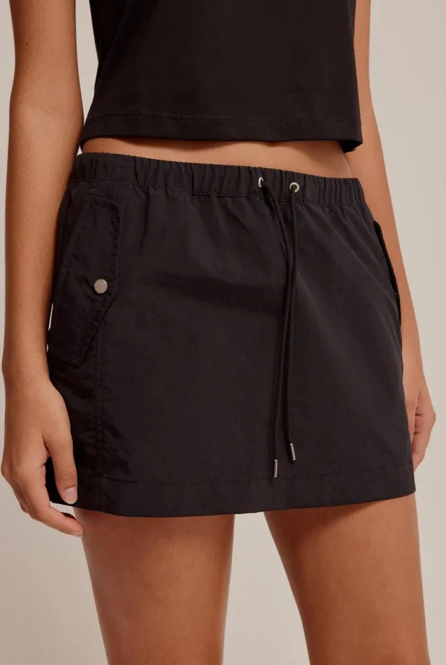 Woman Venroy Skirts Nylon Utility Mini Skirt