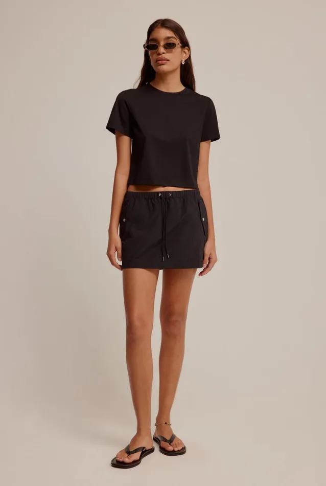 Woman Venroy Skirts Nylon Utility Mini Skirt
