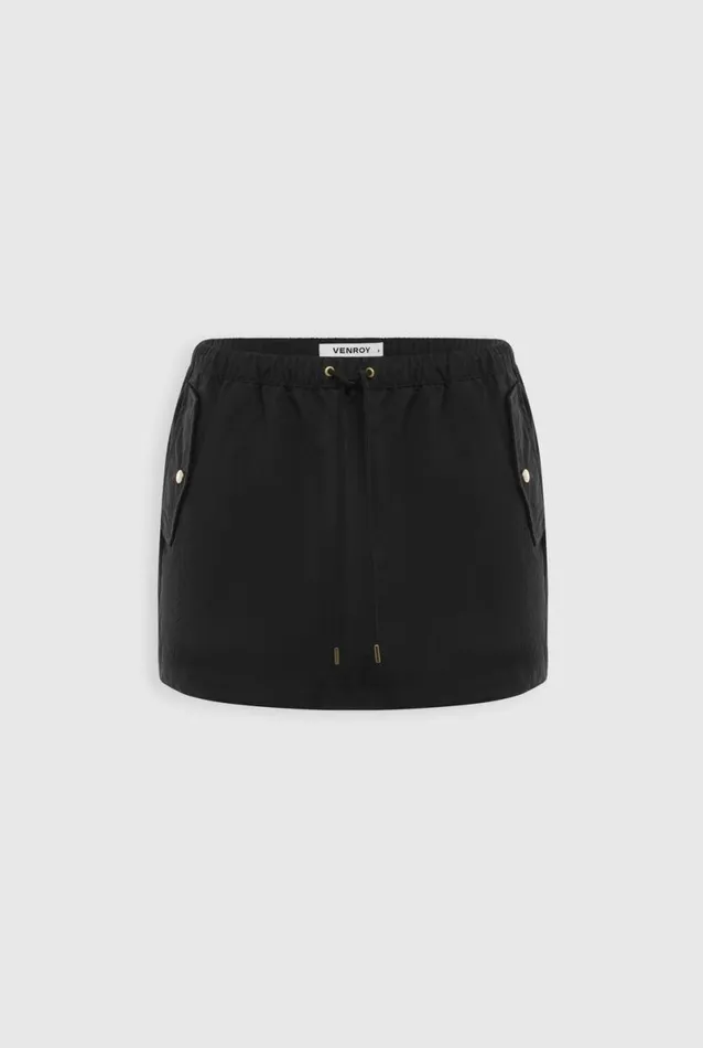 Woman Venroy Skirts Nylon Utility Mini Skirt