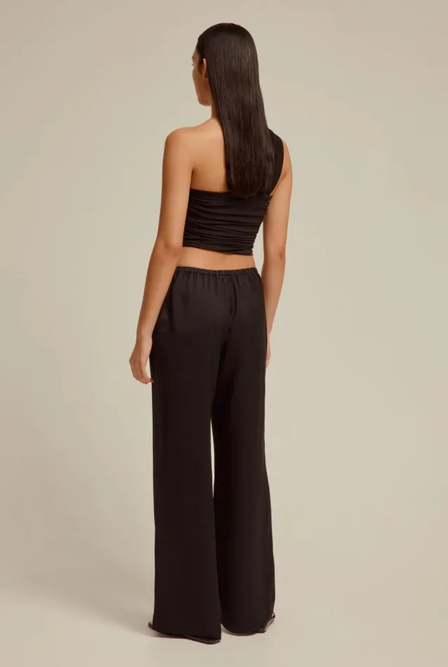 Woman Venroy Tops One Shoulder Jersey Crop Top