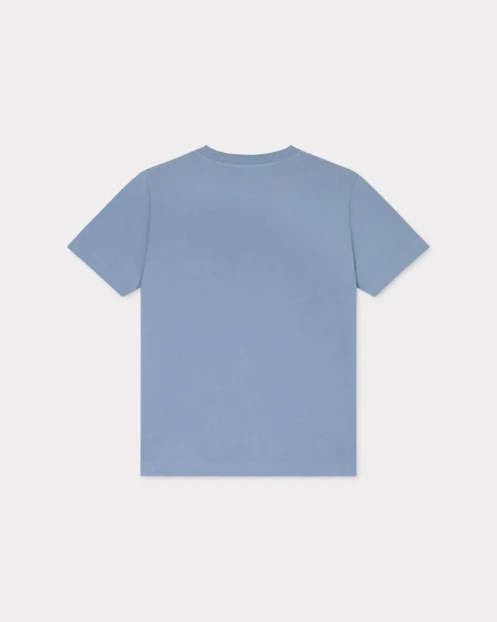 Women 039Boke Flower039 Loose Tshirt In Cotton Blue Kenzo Tshirts And Polos