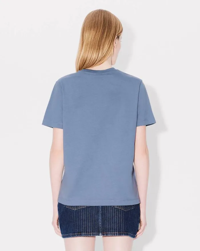 Women 039Boke Flower039 Loose Tshirt In Cotton Blue Kenzo Tshirts And Polos