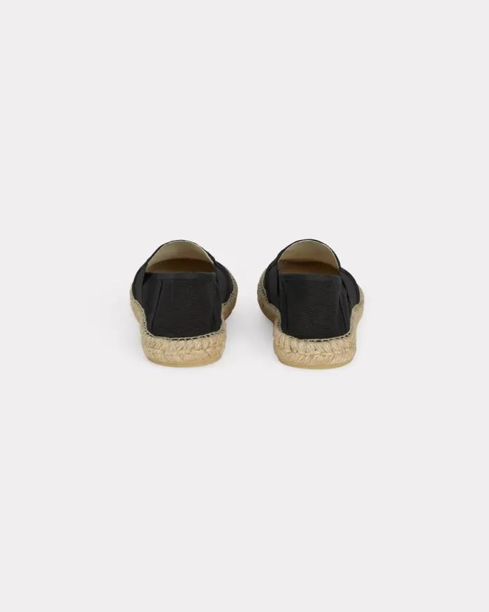 Women 039Boke Flower 20039 Embroidered Canvas Espadrilles In Cotton Black Kenzo Mules And Espadrilles