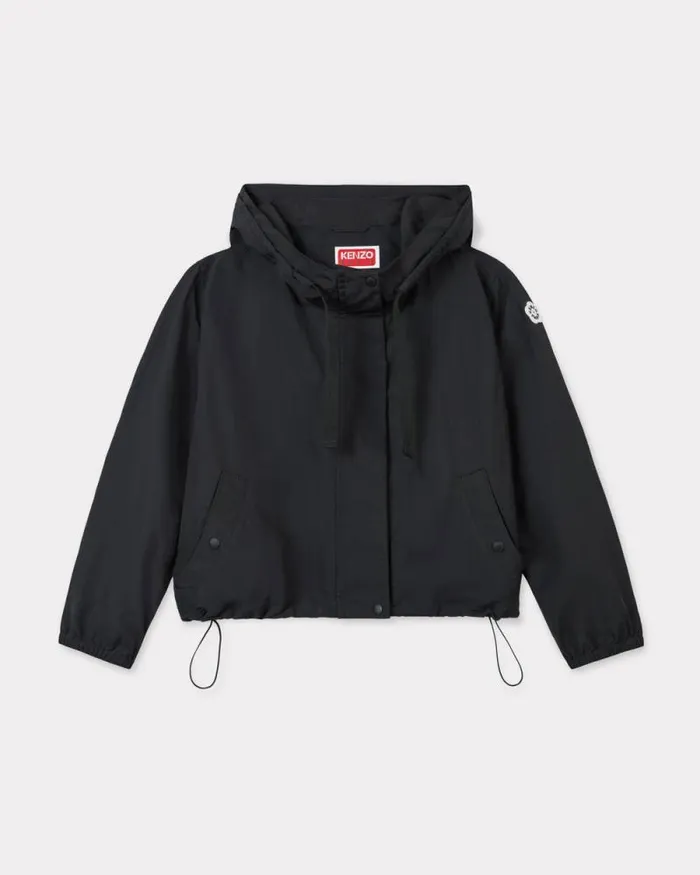 Women 039Boke Flower 20039 Short Windbreaker Black Kenzo Jackets And Coats