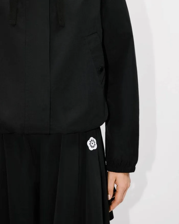 Women 039Boke Flower 20039 Short Windbreaker Black Kenzo Jackets And Coats