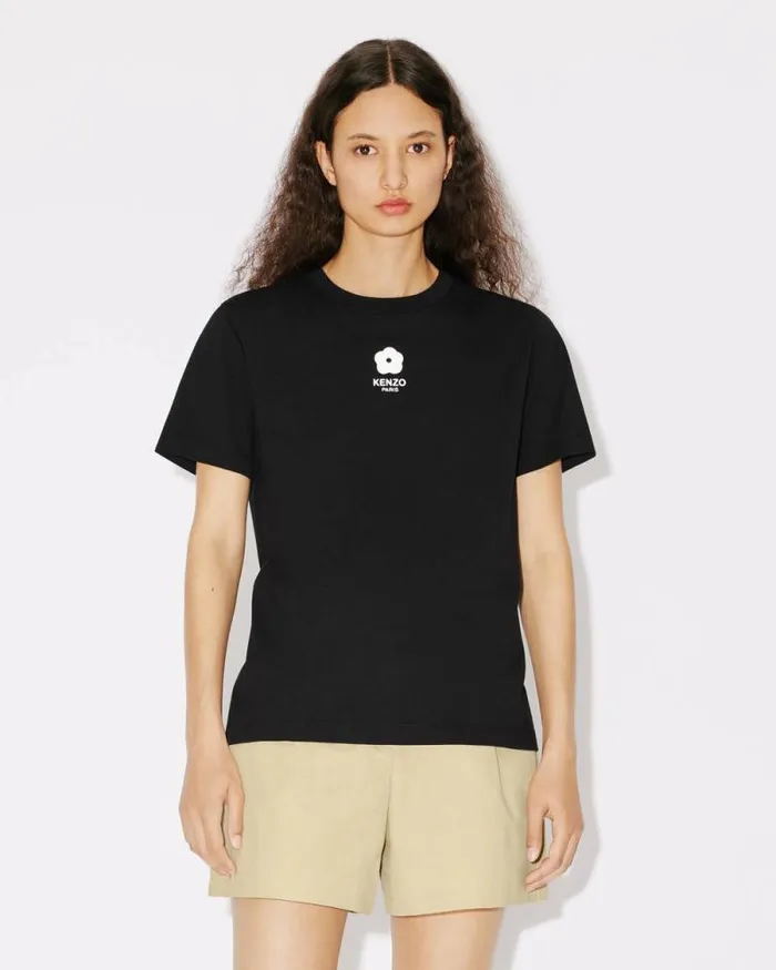 Women 039Boke Flower 20039 Tshirt Black Kenzo Tshirts And Polos