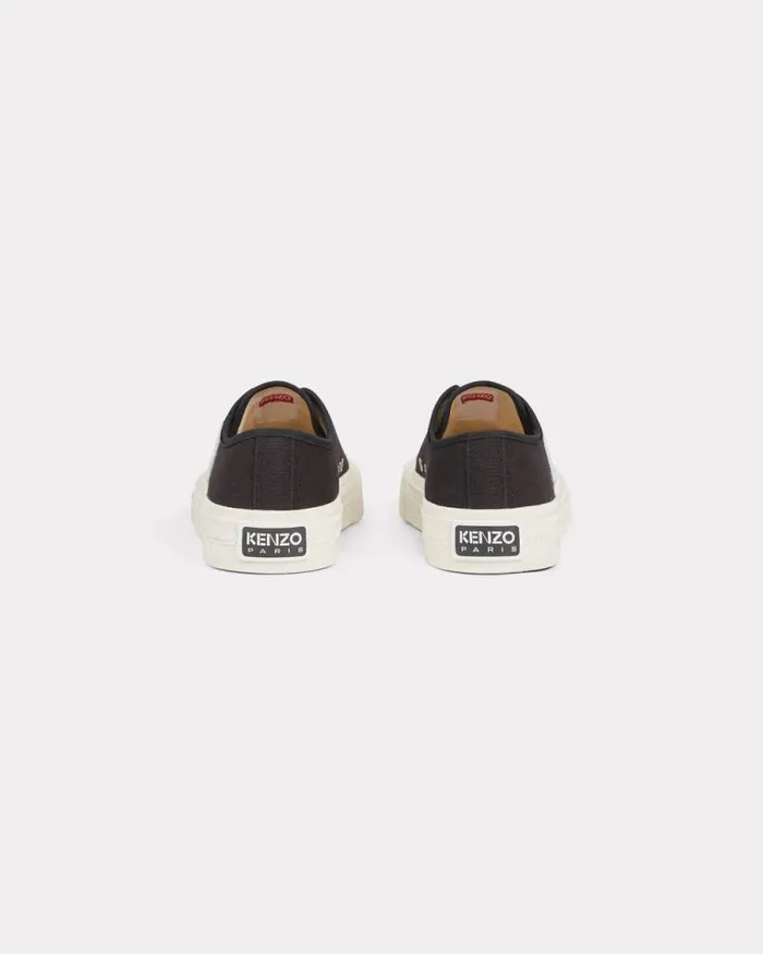 Women 039KENZO Foxy039 Canvas Sneakers Black Kenzo Sneakers