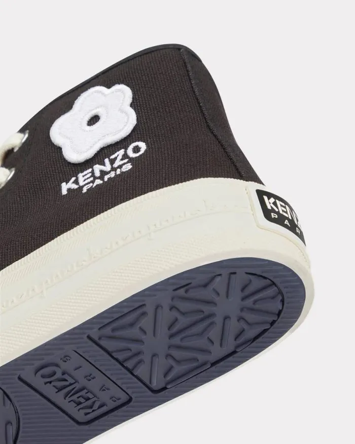 Women 039KENZO Foxy039 Hitop Canvas Sneakers Black Kenzo Sneakers