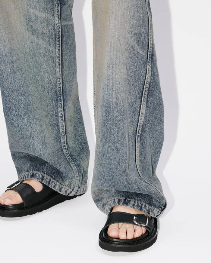 Women 039KENZO Matto039 Leather Slipons Black Kenzo Mules And Espadrilles