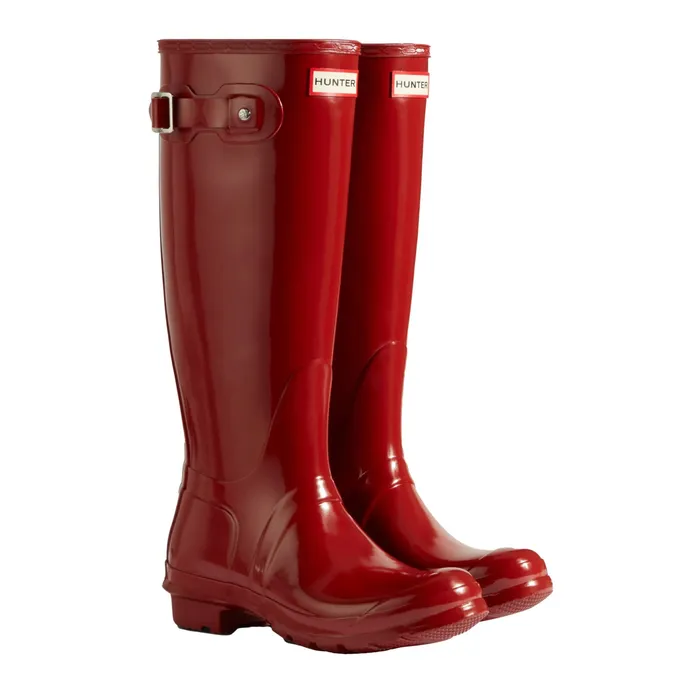 Women8217s Original Tall Gloss Rain Boots Women Rain Boots HunterBoots
