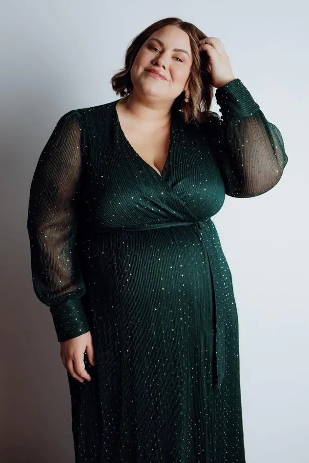 Women Abigail Sparkle Gown Emerald Baltic Born Embellished and Sequined Women Abigail Sparkle Gown Emerald Baltic Born Embellished and Sequined