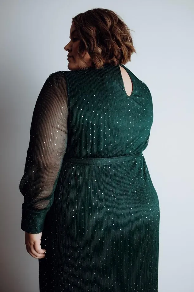 Women Abigail Sparkle Gown Emerald Baltic Born Embellished and Sequined Women Abigail Sparkle Gown Emerald Baltic Born Embellished and Sequined