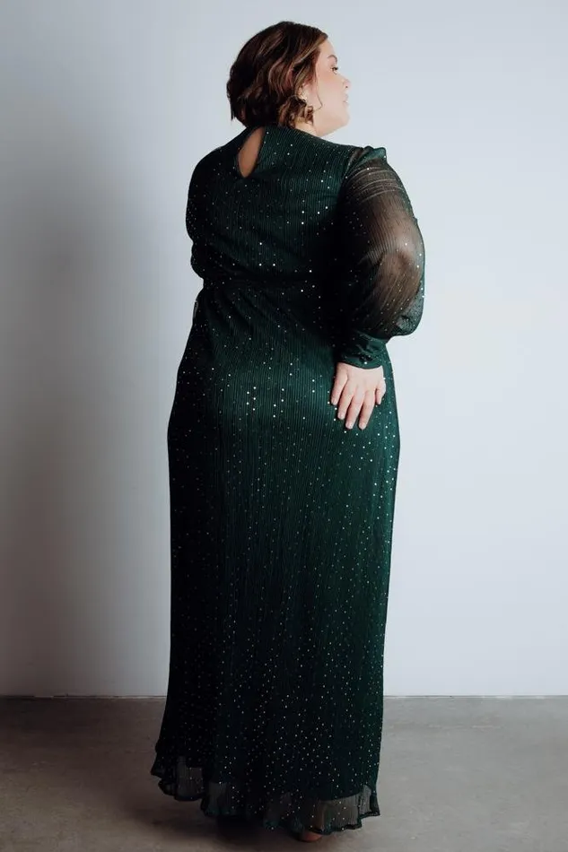 Women Abigail Sparkle Gown Emerald Baltic Born Embellished and Sequined Women Abigail Sparkle Gown Emerald Baltic Born Embellished and Sequined