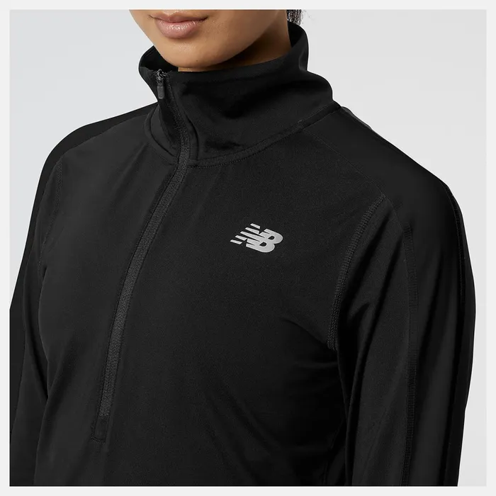 Women Accelerate Half Zip Black New Balance Hoodies and Sweatshirts Women Accelerate Half Zip Black New Balance Hoodies and Sweatshirts