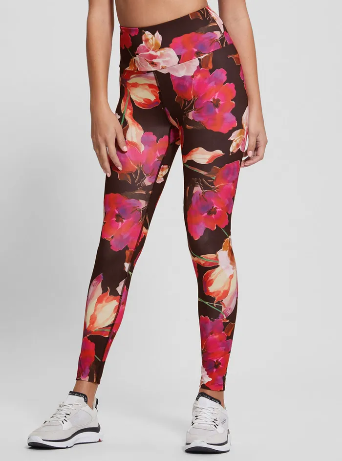 Women Activewear GUESS Eco Pink Corine Active Leggings