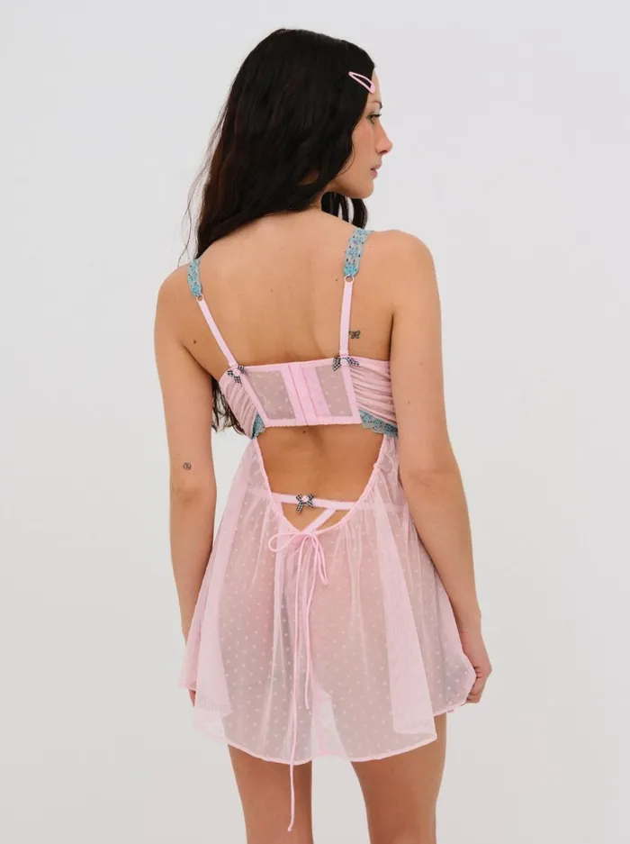 Women Anya Slip Dress Pink For Love and Lemons Lingerie Women Anya Slip Dress Pink For Love and Lemons Lingerie