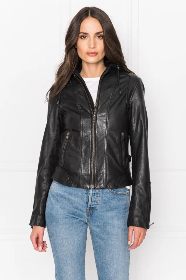 Women ARLETTE Leather Biker Jacket Black LAMARQUE Leather Jackets Women ARLETTE Leather Biker Jacket Black LAMARQUE Leather Jackets
