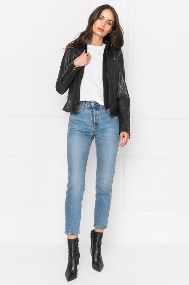 Women ARLETTE Leather Biker Jacket Black LAMARQUE Leather Jackets Women ARLETTE Leather Biker Jacket Black LAMARQUE Leather Jackets