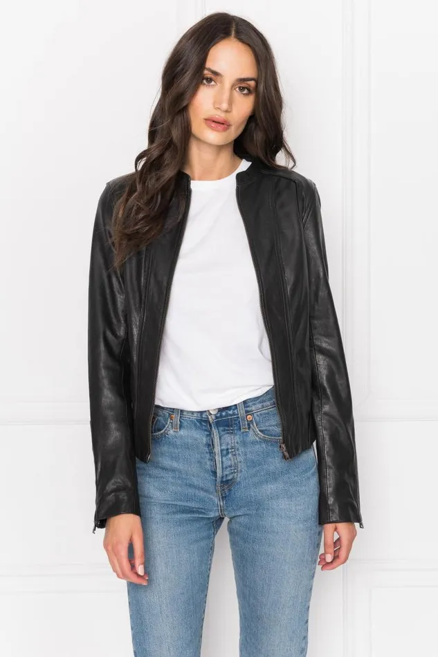 Women ARLETTE Leather Biker Jacket Black LAMARQUE Leather Jackets Women ARLETTE Leather Biker Jacket Black LAMARQUE Leather Jackets