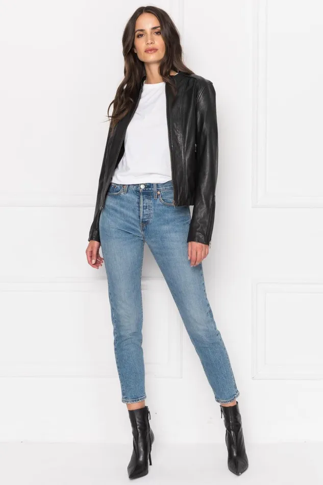 Women ARLETTE Leather Biker Jacket Black LAMARQUE Leather Jackets Women ARLETTE Leather Biker Jacket Black LAMARQUE Leather Jackets
