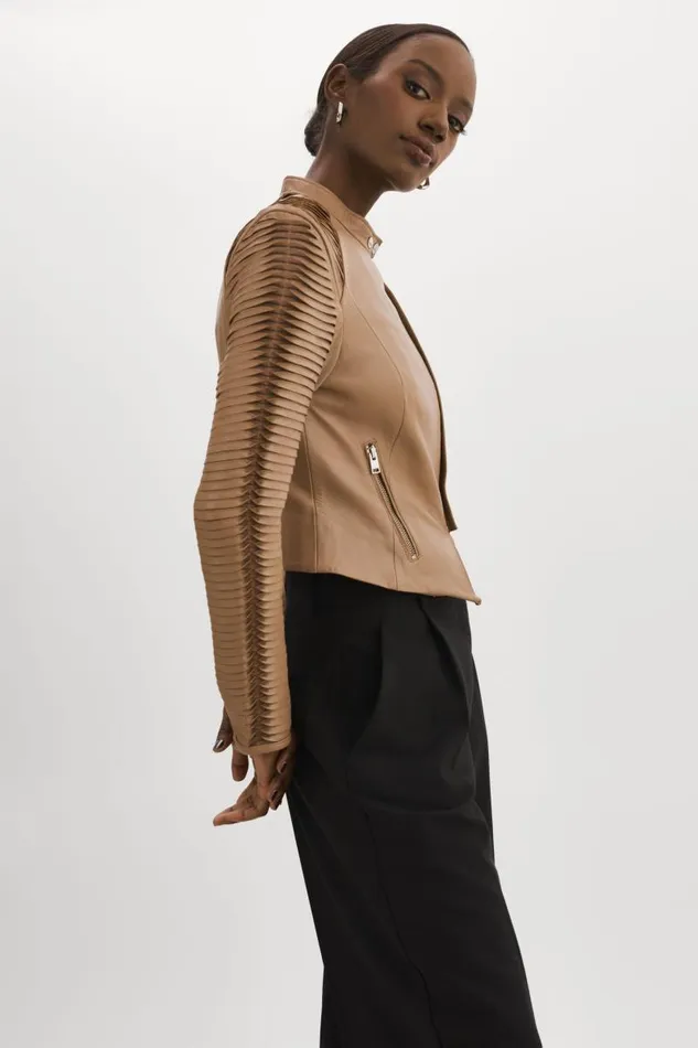 Women AZRA Leather Jacket Mocha LAMARQUE Leather Jackets Women AZRA Leather Jacket Mocha LAMARQUE Leather Jackets