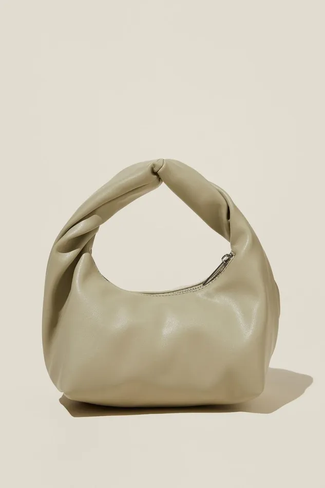 Women Bags and Belts Cotton On Goldie Mini Handle Bag Desert Sage Smooth