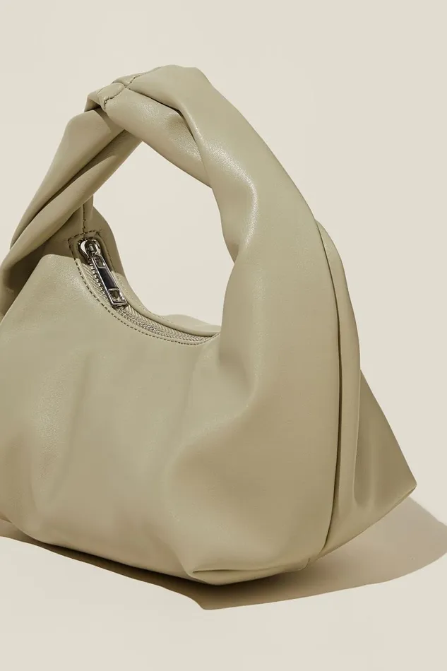 Women Bags and Belts Cotton On Goldie Mini Handle Bag Desert Sage Smooth