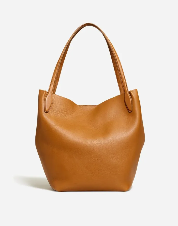 Women Bags Madewell The Shopper Tote In Soft Grain Sepia