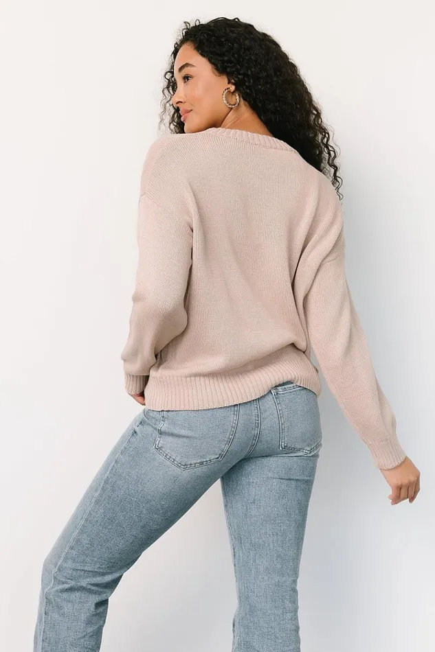 Women Beach Bum Knit Sweater Top Sand Baltic Born Sweaters Women Beach Bum Knit Sweater Top Sand Baltic Born Sweaters