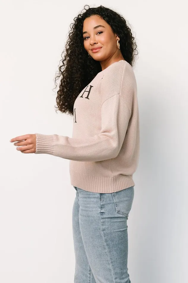 Women Beach Bum Knit Sweater Top Sand Baltic Born Sweaters Women Beach Bum Knit Sweater Top Sand Baltic Born Sweaters