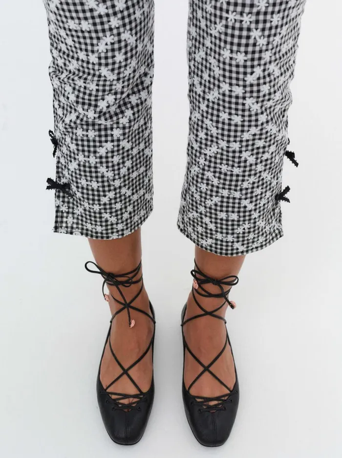 Women Beate Ballet Flats Black For Love and Lemons Shoes
