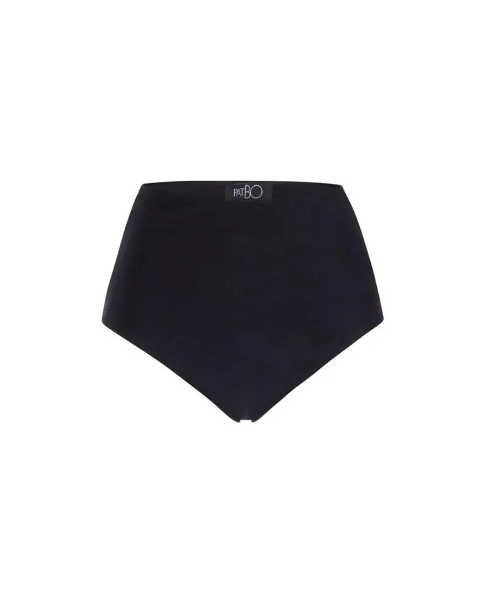 Women Bikinis PatBO High Waist Bikini Bottom FINAL SALE Black