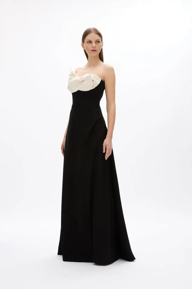 Women Black Dresses Rachel Gilbert CASSIDY GOWN Women Black Dresses Rachel Gilbert CASSIDY GOWN