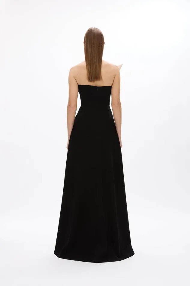 Women Black Dresses Rachel Gilbert CASSIDY GOWN Women Black Dresses Rachel Gilbert CASSIDY GOWN