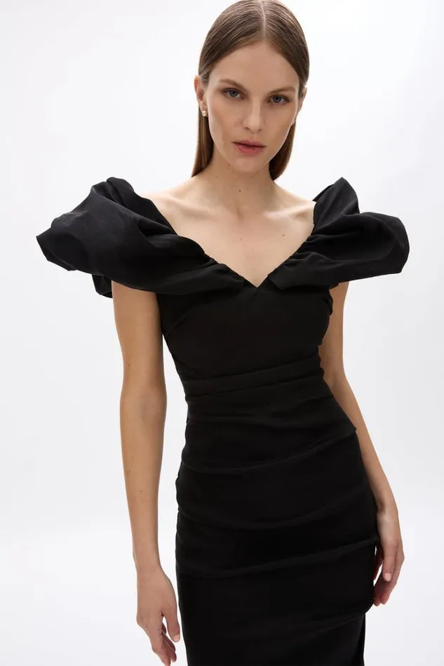 Women Black Dresses Rachel Gilbert FREY DRESS Women Black Dresses Rachel Gilbert FREY DRESS