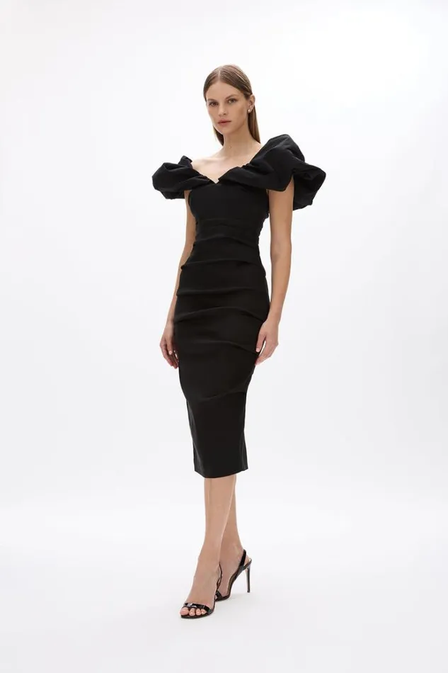 Women Black Dresses Rachel Gilbert FREY DRESS Women Black Dresses Rachel Gilbert FREY DRESS