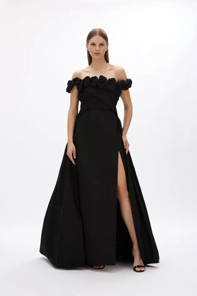 Women Black Dresses Rachel Gilbert HENLEY GOWN