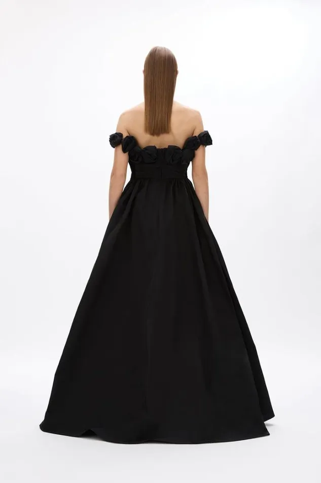 Women Black Dresses Rachel Gilbert HENLEY GOWN Women Black Dresses Rachel Gilbert HENLEY GOWN