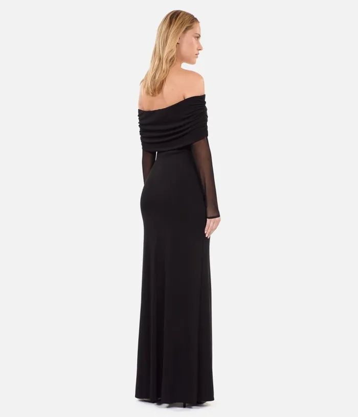 Women Black Long Jersey Dress THE KOOPLES Dresses and Jumpsuits