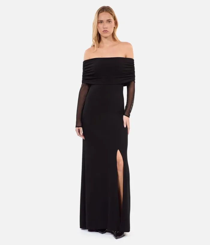 Women Black Long Jersey Dress THE KOOPLES Dresses and Jumpsuits
