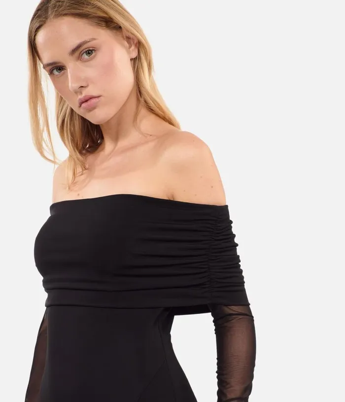 Women Black Long Jersey Dress THE KOOPLES Dresses and Jumpsuits