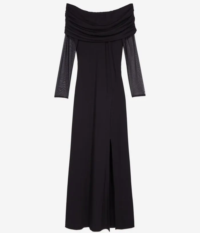 Women Black Long Jersey Dress THE KOOPLES Dresses and Jumpsuits