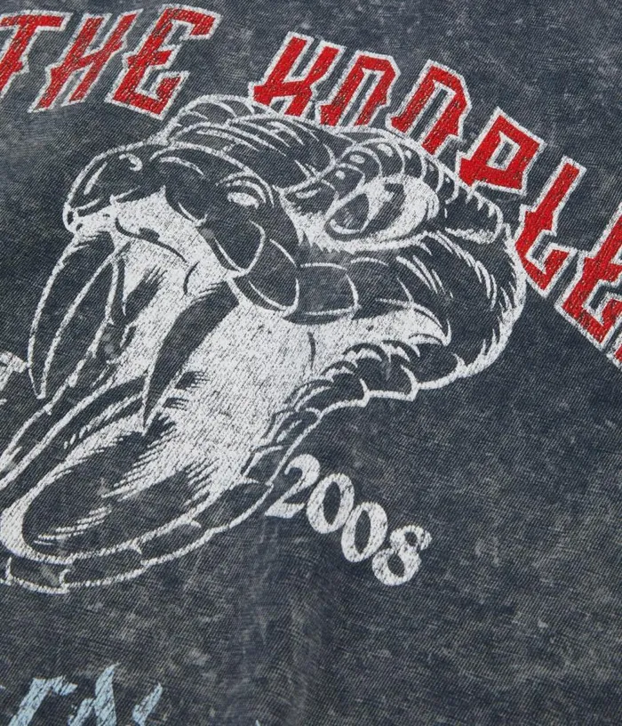 Women Black Tshirt With Snake Serigraphy THE KOOPLES Tshirts