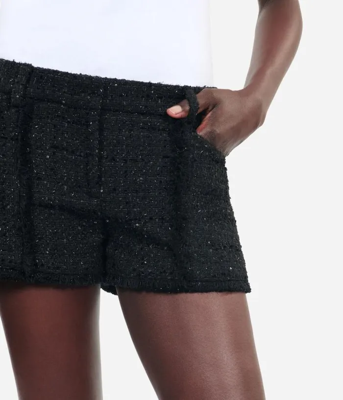 Women Black Tweed Shorts THE KOOPLES Blazers and Suits